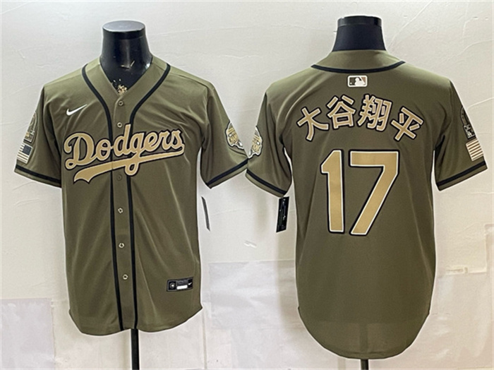 Men's Los Angeles Dodgers #17 大谷翔平 Olive 2026 Armed Forces Day Stitched Baseball Jersey Men's Los Angeles Dodgers #17 大谷翔平 Olive 2026 Armed Forces Day Stitched Baseball Jersey